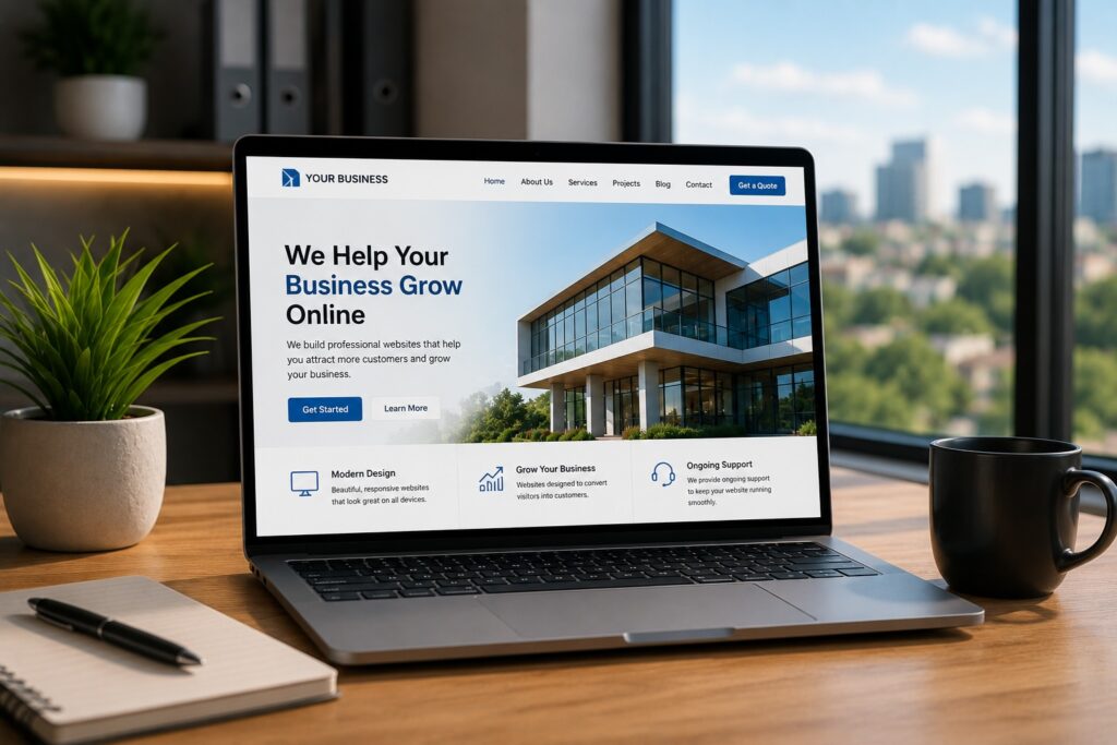 Website for business in Zimbabwe working 24/7 to show services and contact details online